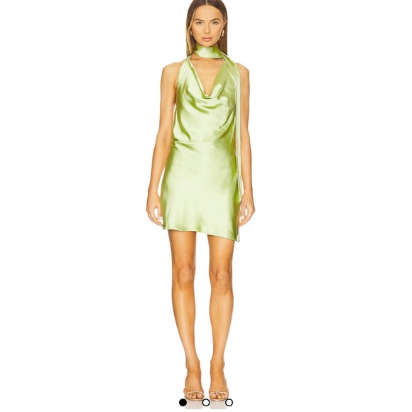 SNDYS. Dresses & Skirts - Sleek SNDYS Green Halter Dress